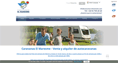 Desktop Screenshot of caravanas-elmaresme.com