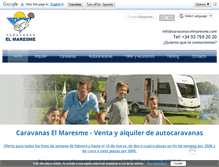 Tablet Screenshot of caravanas-elmaresme.com